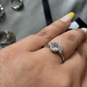 charmed aroma cubic zirconia sterling silver ring